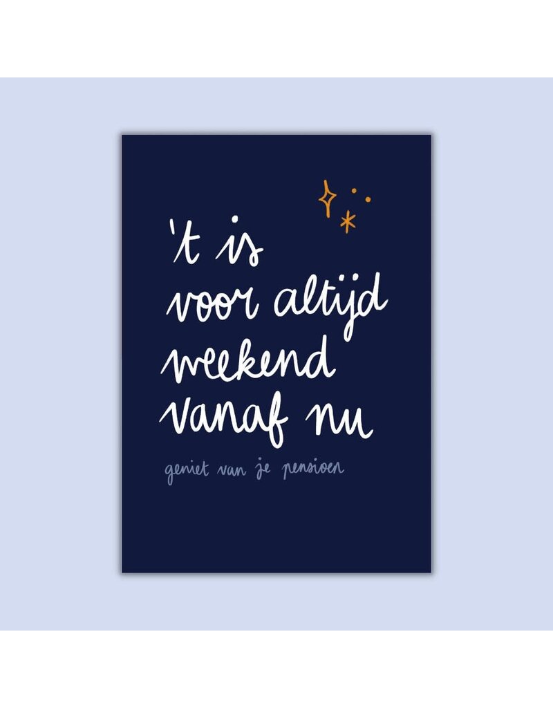 Dujojo Wenskaart - Voor altijd weekend