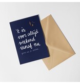 Dujojo Wenskaart - Voor altijd weekend