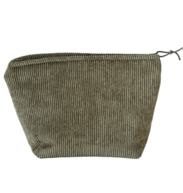 CD Collection Toilettas - corduroy olive green - 19 x 18 cm