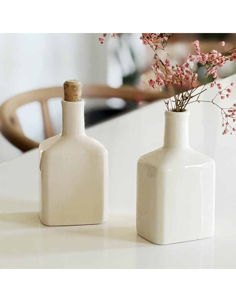 CD Collection Flesje met kurk - crème - 5 x 15 cm