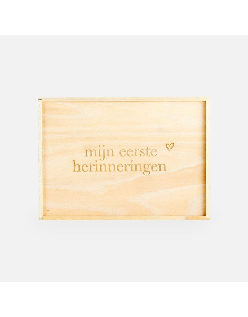 Amato Gifts Memorybox met schuifdeksel - 'mijn eerste herinneringen'