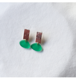 Studio Nok Nok Oorstekers Mellow 06 - silver plated