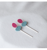 Studio Nok Nok Oorstekers Mellow 07 - silver plated