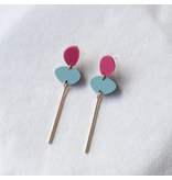 Studio Nok Nok Oorstekers Mellow 07 - silver plated