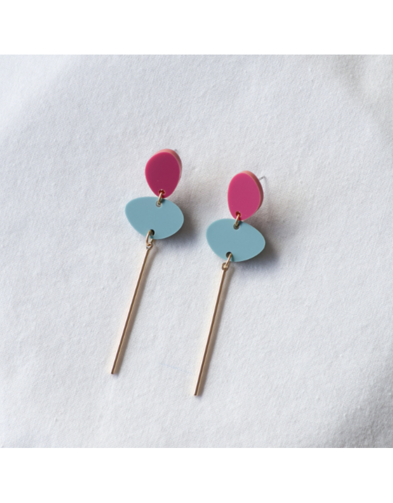 Studio Nok Nok Oorstekers Mellow 07 - silver plated