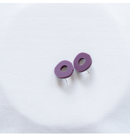 Studio Nok Nok Oorstekers Studio Nok Nok - Stud 01. Aubergine