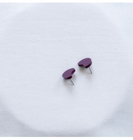 Studio Nok Nok Oorstekers Studio Nok Nok - Stud 04.Aubergine