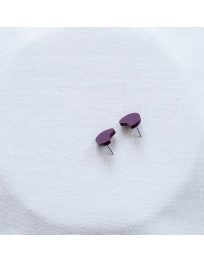 Studio Nok Nok Oorstekers Studio Nok Nok - Stud 04.Aubergine