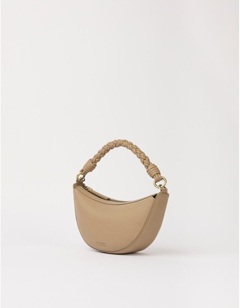 O MY BAG Leo Mini Twisted Handle - Dark Sand Soft