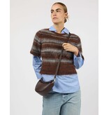 O MY BAG Leo Mini Twisted Handle - Chocolate Soft Grain Leather