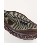 O MY BAG Leo Mini Twisted Handle - Chocolate Soft Grain Leather