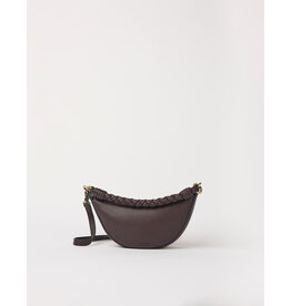 O MY BAG Leo Mini Twisted Handle - Chocolate Soft Grain Leather