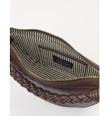 O MY BAG Leo Mini Twisted Handle - Chocolate Soft Grain Leather