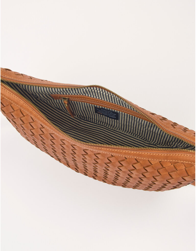 O MY BAG Leo Midi - Wild Oak Woven Soft Grain Leather