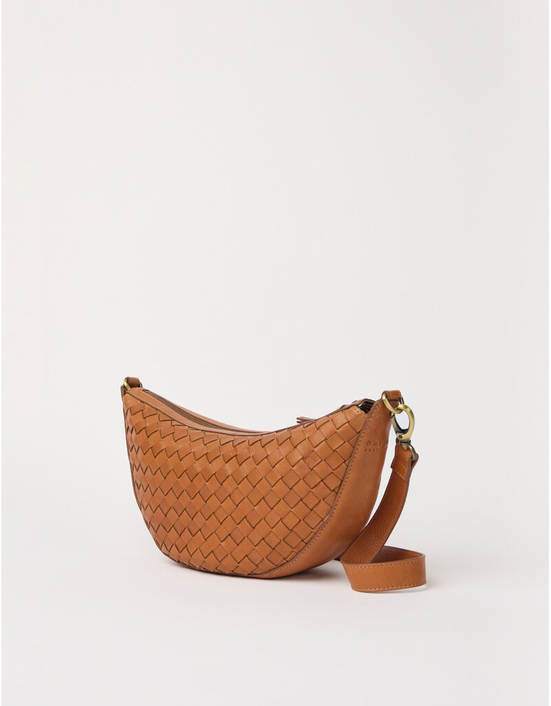 O MY BAG Leo Midi - Wild Oak Woven Soft Grain Leather