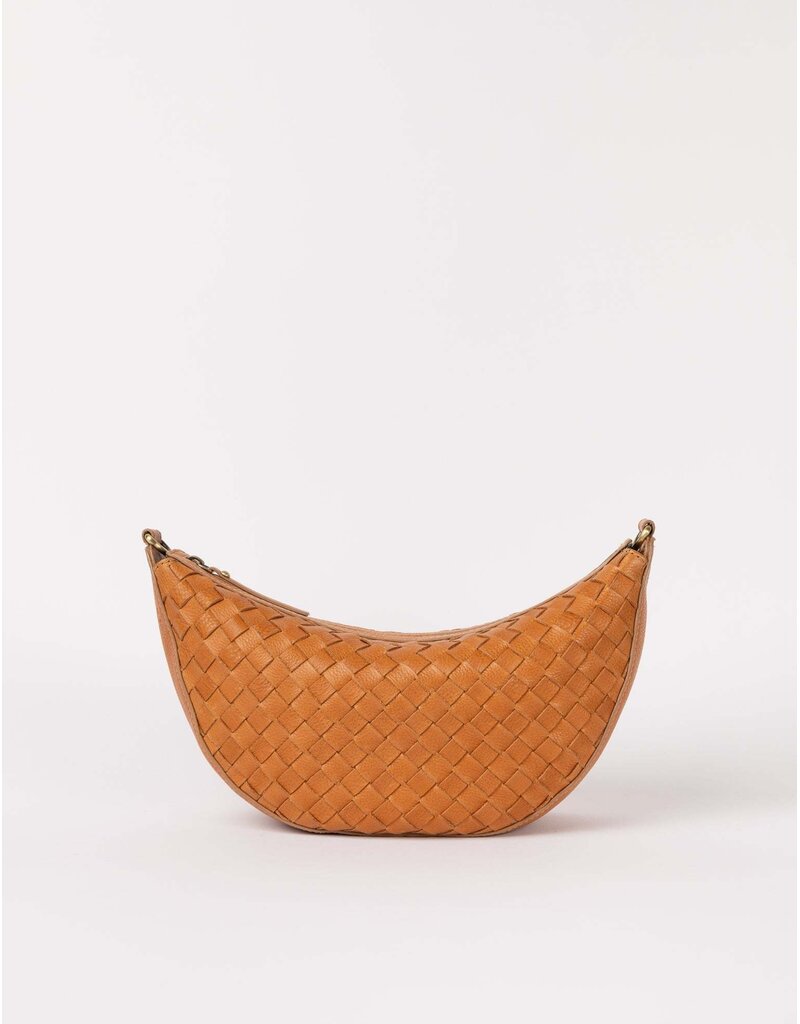 O MY BAG Leo Midi - Wild Oak Woven Soft Grain Leather