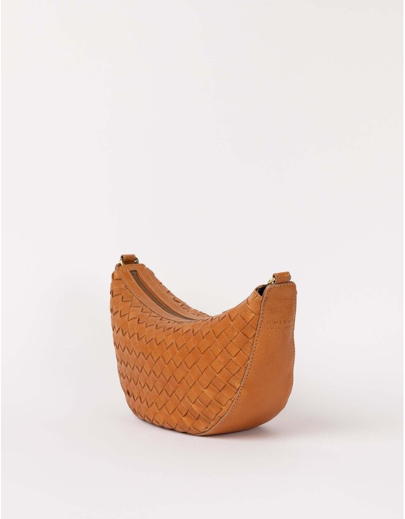 O MY BAG Leo Midi - Wild Oak Woven Soft Grain Leather