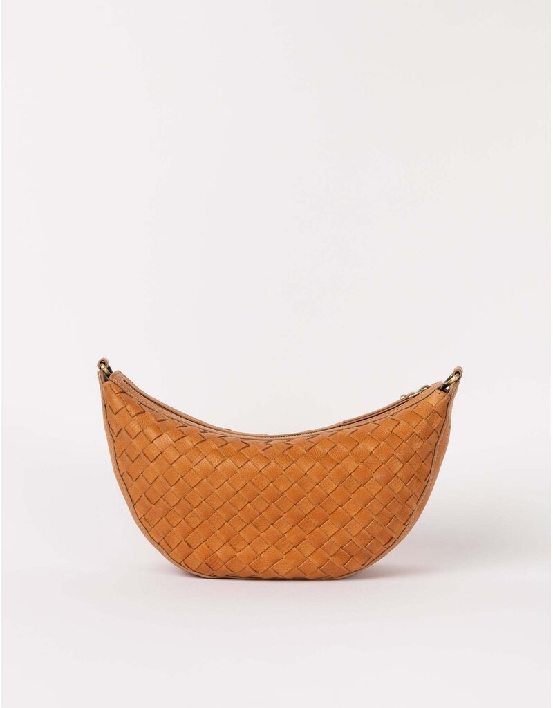 O MY BAG Leo Midi - Wild Oak Woven Soft Grain Leather