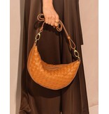 O MY BAG Leo Midi - Wild Oak Woven Soft Grain Leather