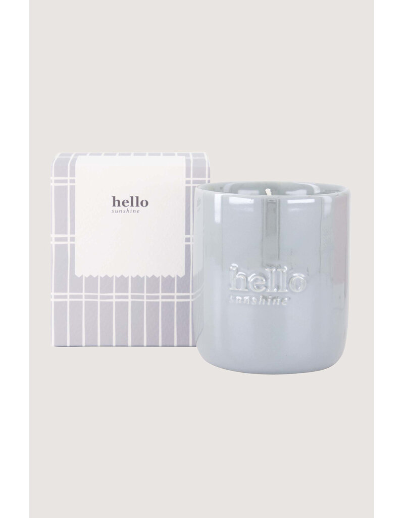 Zusss Geurkaars  parelmoer in doosje 'hello sunshine'
