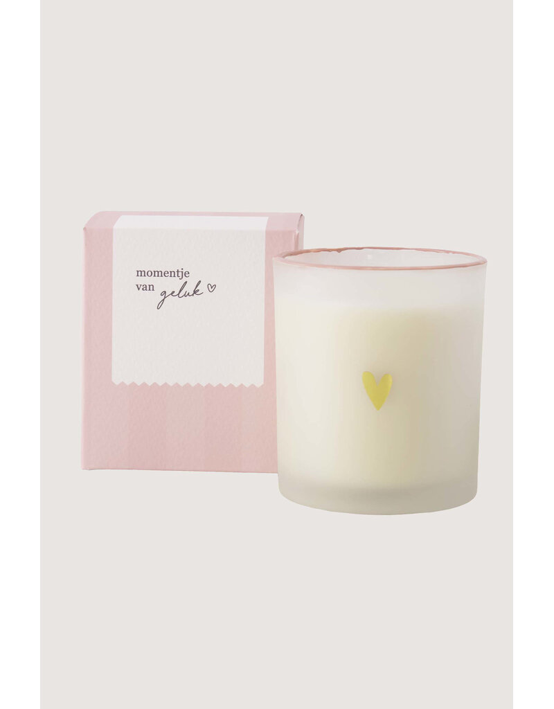Zusss Geurkaars glas in doosje 'momentje van geluk'
