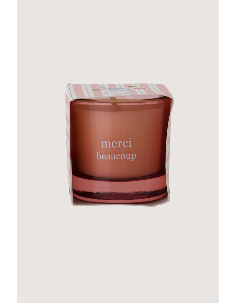 Zusss Geurkaarsje in wikkel 'Merci beaucoup'