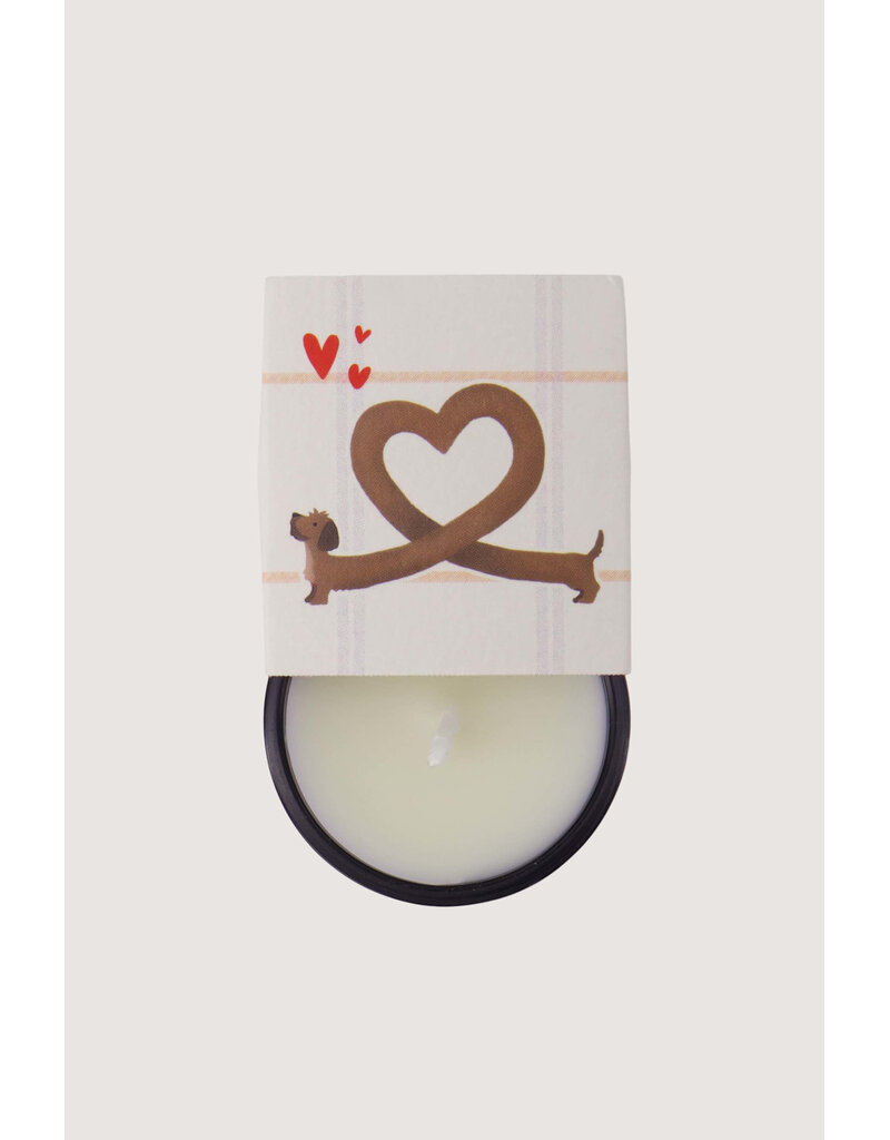 Zusss Geurkaarsje in wikkel 'I woof you'