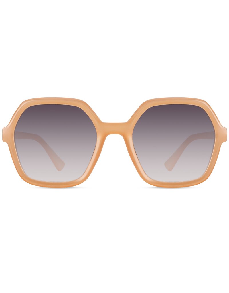 Zusss Zonnebril hoekig groot incl. brilllenkoker