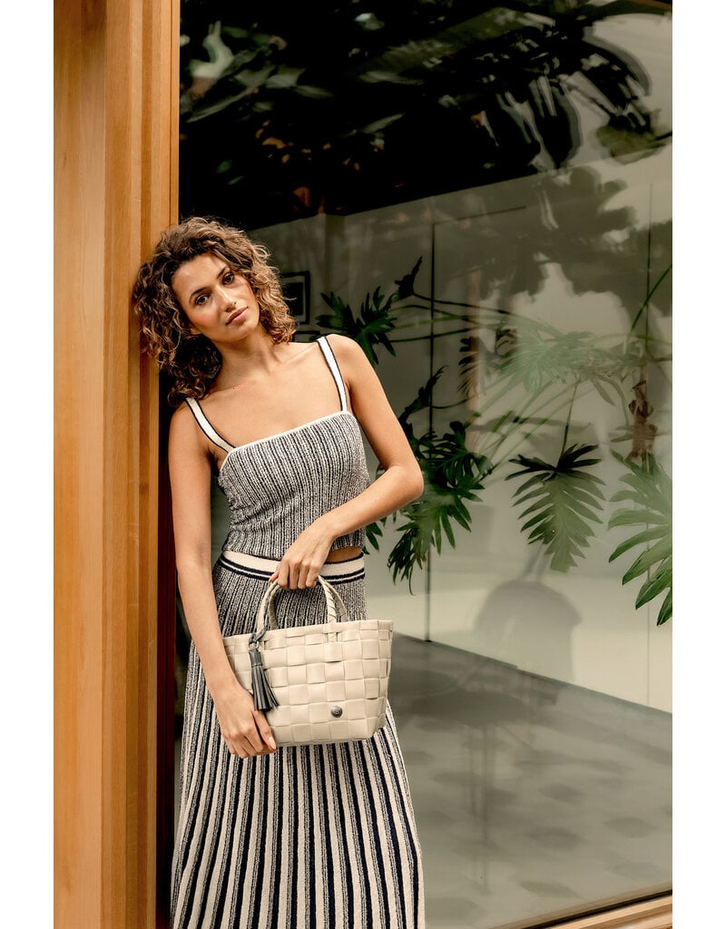 Handed by Mini Paris Handbag -  pale grey