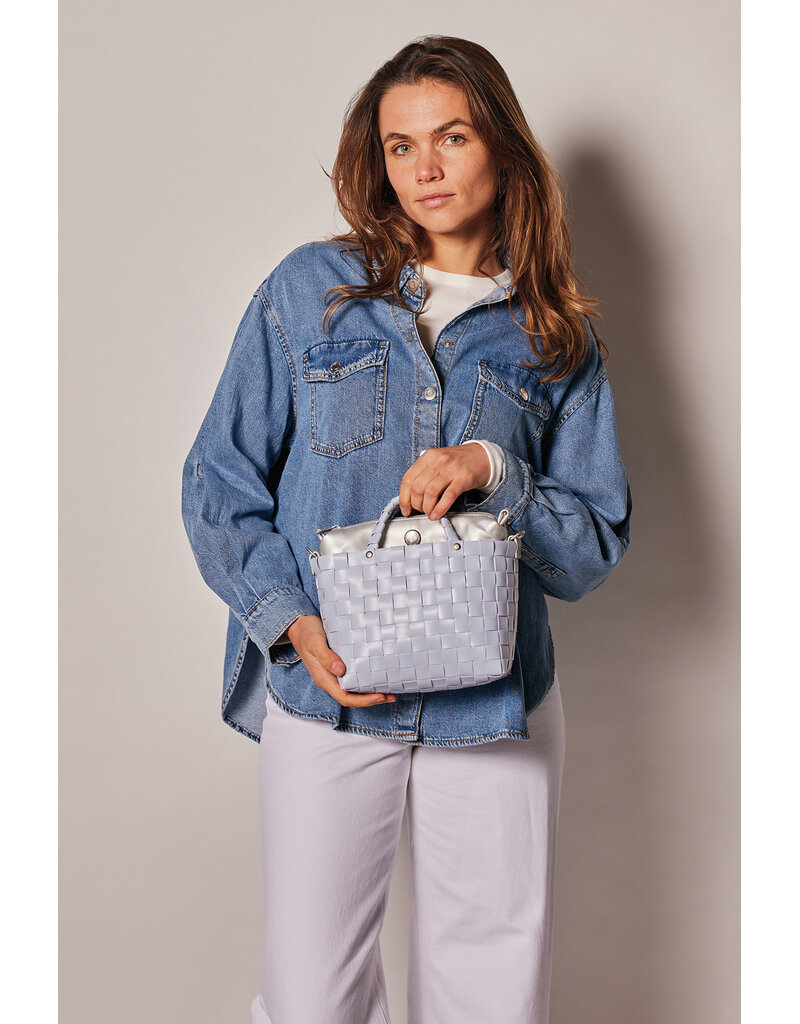 Handed by Dash Handbag - pale blue grey - crossbody bag
