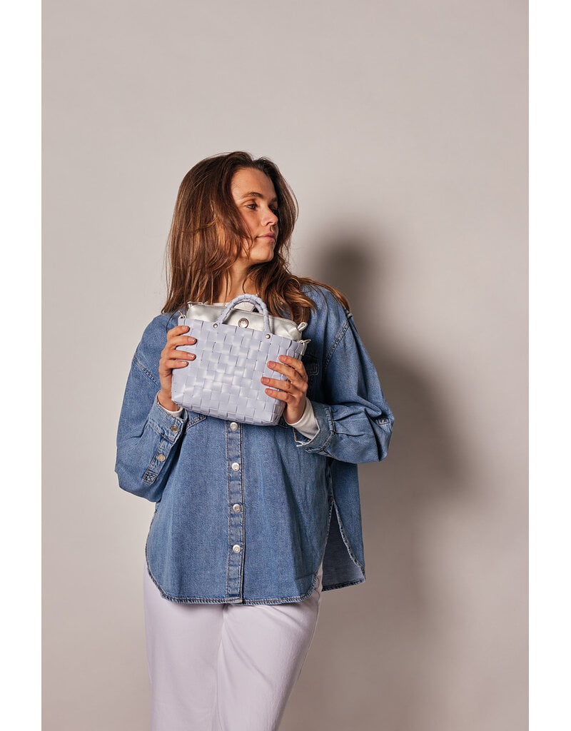 Handed by Dash Handbag - pale blue grey - crossbody bag