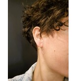 Katwalk Zilver Verguld zilver oorsteker - ringen - fijne golf