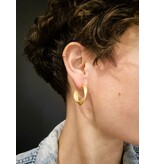 Katwalk Zilver Vergulde oorring-steker - set van 3