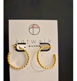 Katwalk Zilver Verguld zilver ringen - mini rondjes