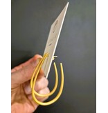 Katwalk Zilver Vergulde oorstekers - rond gebogen staafje