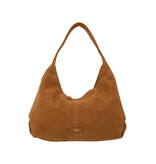 Zusss Handtas in suede - cognac