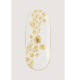 Zusss Ovale serveerschaal met bloemen