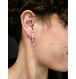 Katwalk Zilver Zilver oorsteker - ringen - fijne golf