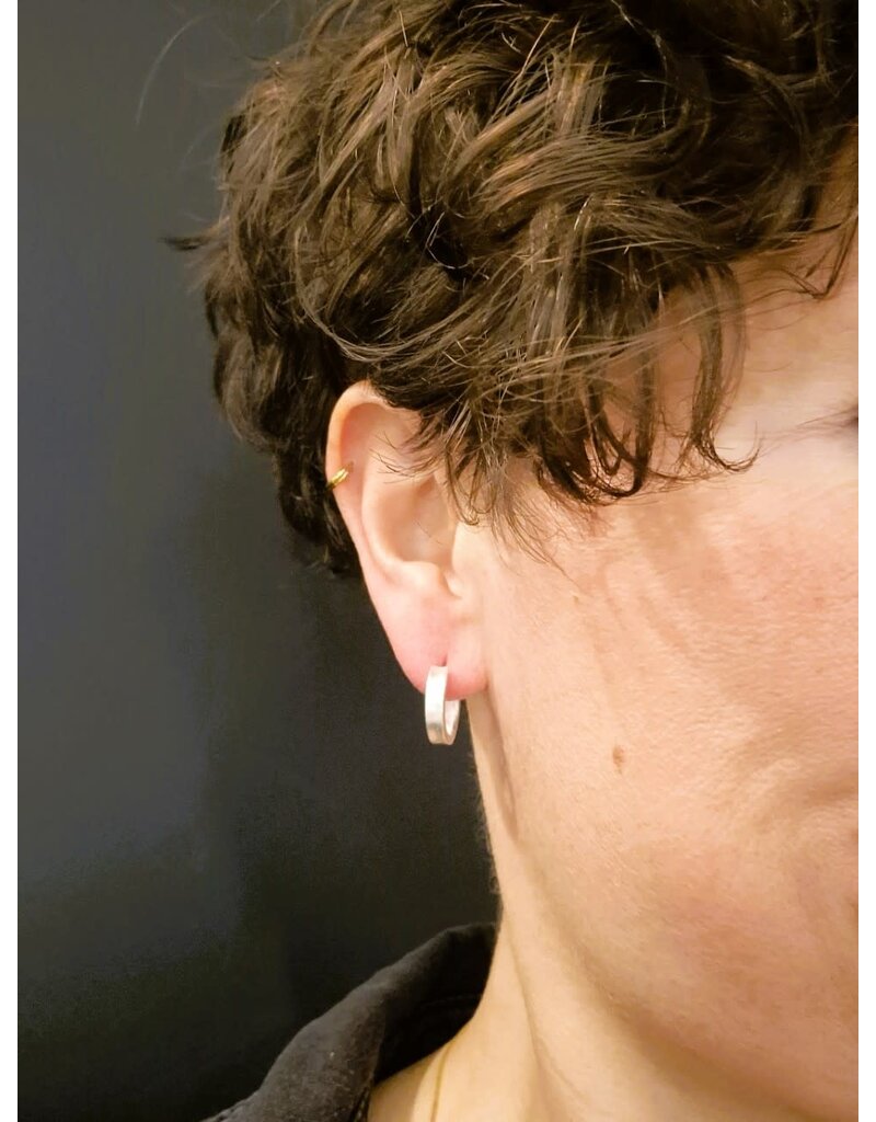 Katwalk Zilver Oorringen bold - small