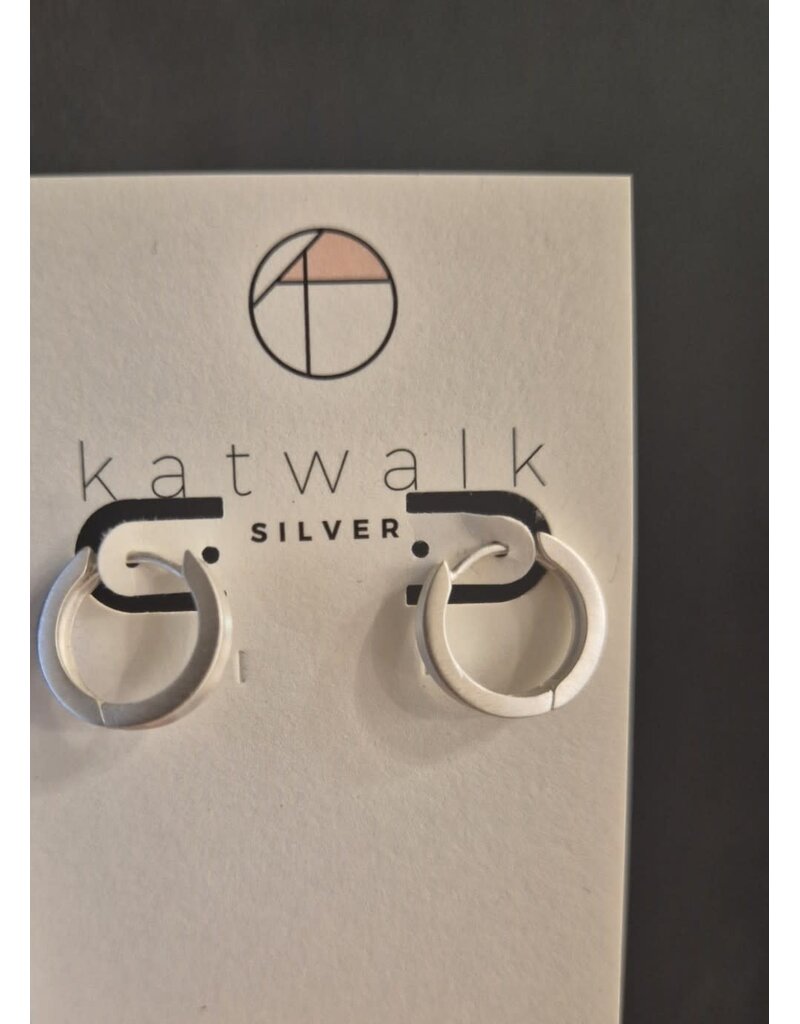 Katwalk Zilver Oorringen bold - small