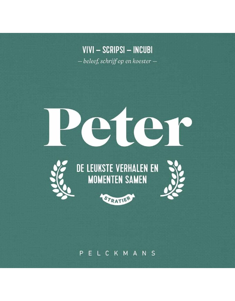 Stratier Invulboekje - Peter - de leukst verhalen en momenten samen