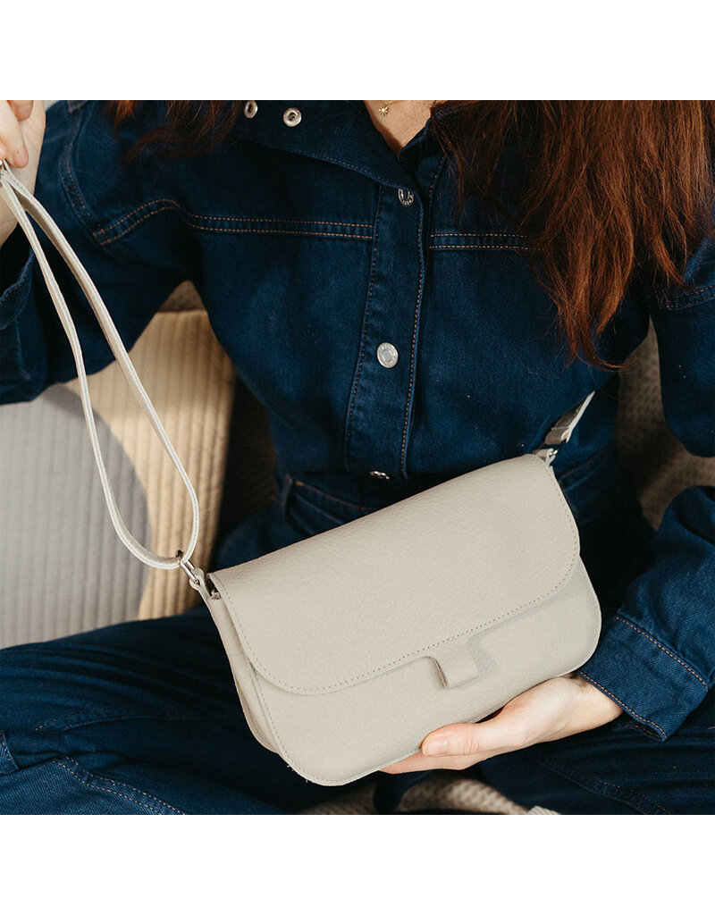 KEECIE Handtas - Wild swan - cement