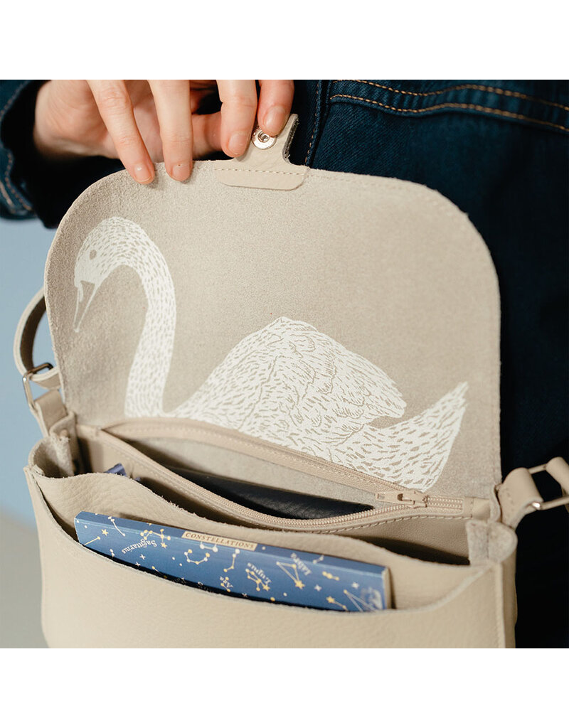 KEECIE Handtas - Wild swan - cement