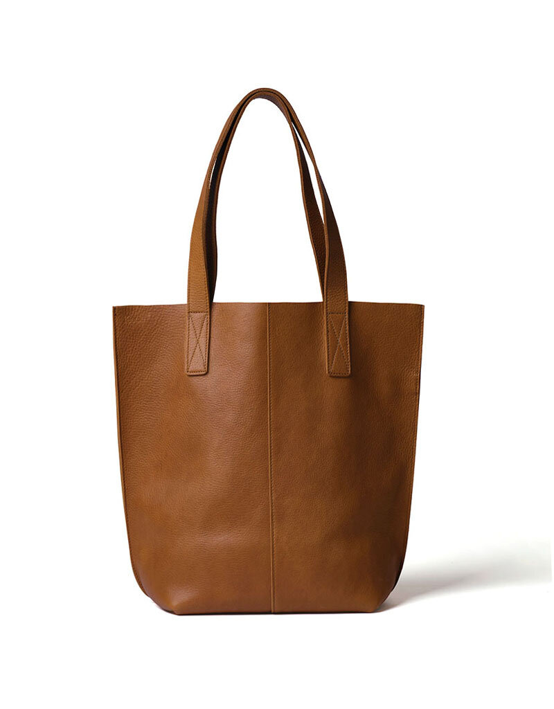 KEECIE Lederen shopper - Swing It - Cognac used look