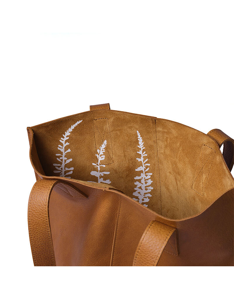 KEECIE Lederen shopper - Swing It - Cognac used look