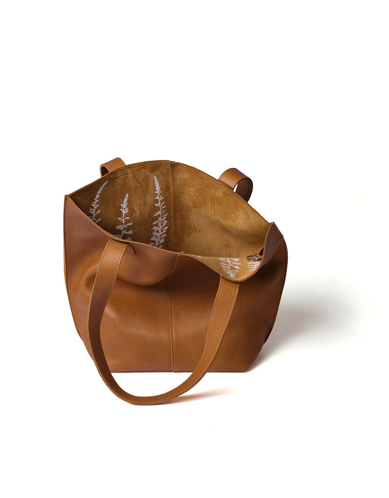KEECIE Lederen shopper - Swing It - Cognac used look