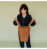 KEECIE Lederen shopper - Swing It - Cognac used look