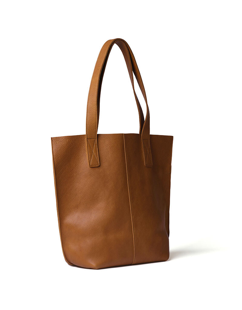 KEECIE Lederen shopper - Swing It - Cognac used look