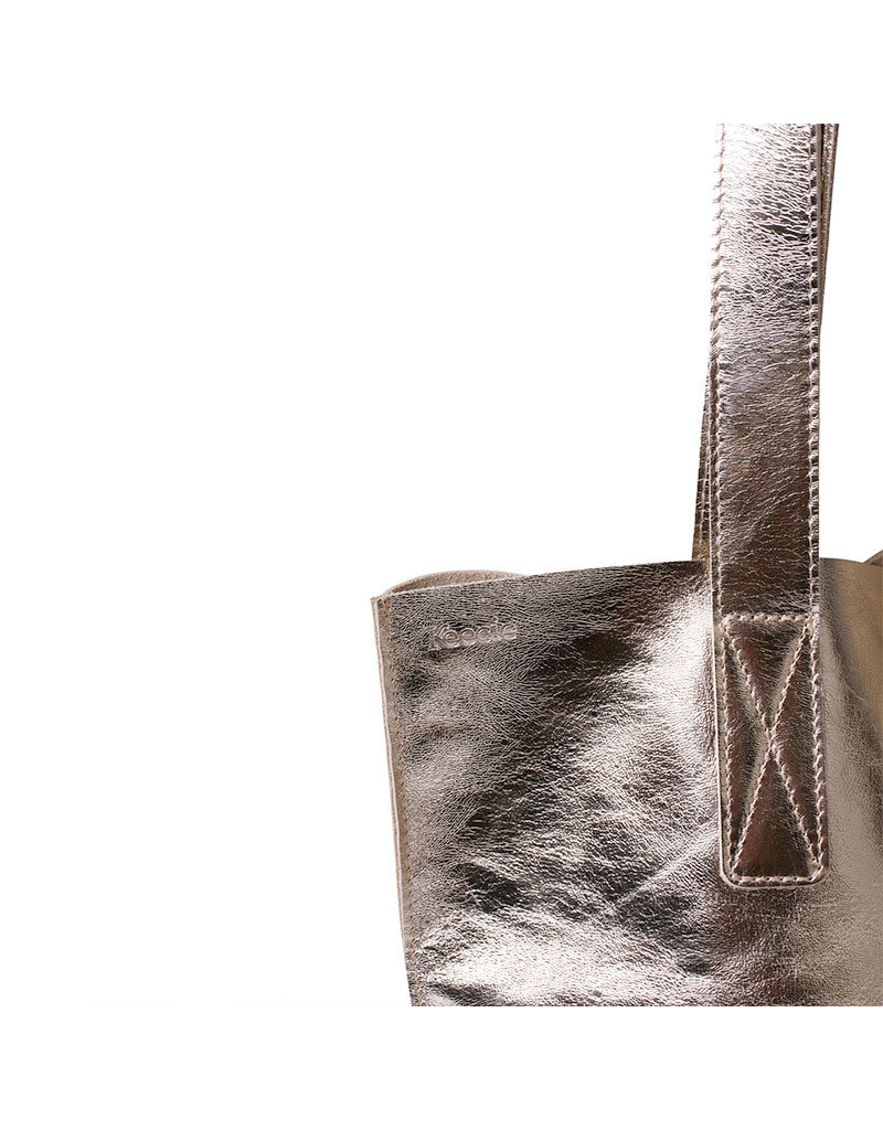 KEECIE Lederen shopper - Swing It - Gold