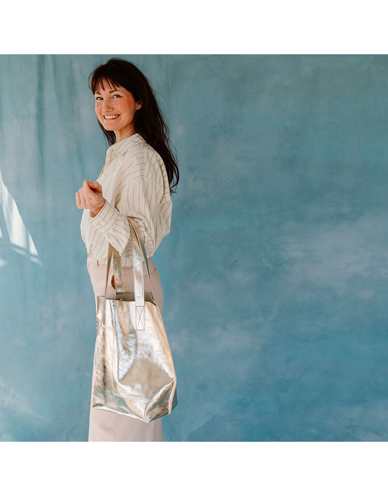 KEECIE Lederen shopper - Swing It - Gold